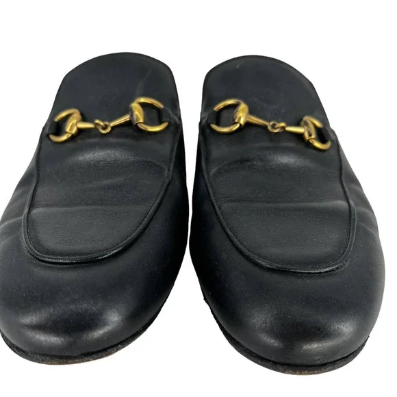 Gucci Princetown black leather bit loafer mules that fit like a 7 - Picture 5 of 9